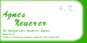 agnes neuerer business card